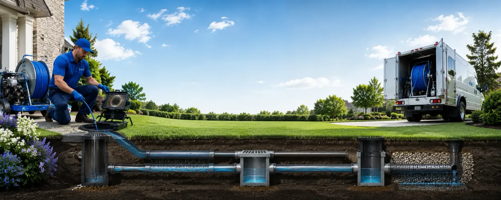 Outdoor drain cleaning information for Fairfield, NJ